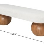 Bowie Boucle Fabric Upholstered Bench