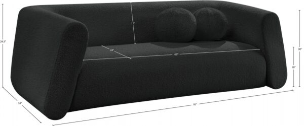 Abbington 91" Boucle Fabric Upholstered Sofa