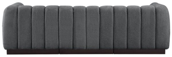 Quinn 101" Chenille Fabric Upholstered 3pc. Modular Sofa