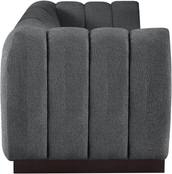 Quinn 101" Chenille Fabric Upholstered 3pc. Modular Sofa
