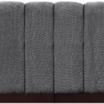Quinn 128" Chenille Fabric Upholstered 4pc. Armless Modular Sofa