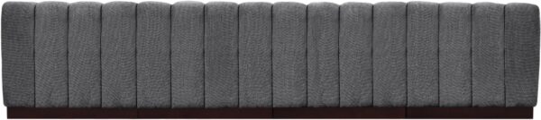 Quinn 128" Chenille Fabric Upholstered 4pc. Armless Modular Sofa