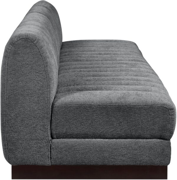 Quinn 128" Chenille Fabric Upholstered 4pc. Armless Modular Sofa