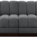 Quinn 133" Chenille Fabric Upholstered 4pc. Modular Sofa
