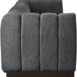 Quinn 133" Chenille Fabric Upholstered 4pc. Modular Sofa