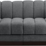 Quinn 69" Chenille Fabric Upholstered 2pc. Modular Loveseat
