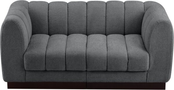 Quinn 69" Chenille Fabric Upholstered 2pc. Modular Loveseat