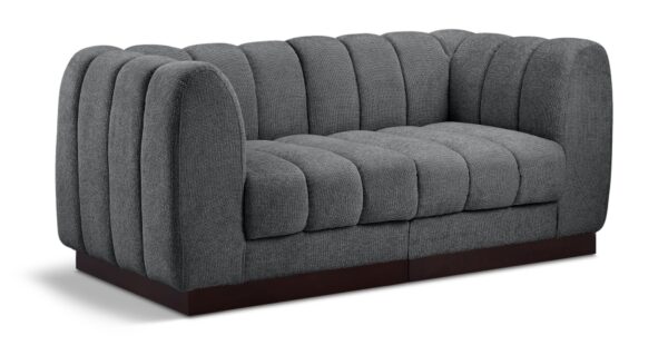 Quinn 69" Chenille Fabric Upholstered 2pc. Modular Loveseat