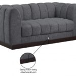 Quinn 69" Chenille Fabric Upholstered 2pc. Modular Loveseat