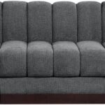 Quinn 96" Chenille Fabric Upholstered 3pc. Armless Modular Sofa