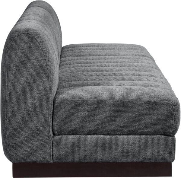 Quinn 96" Chenille Fabric Upholstered 3pc. Armless Modular Sofa