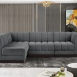 Quinn 101" Chenille Fabric Upholstered 4pc. Modular Sectional