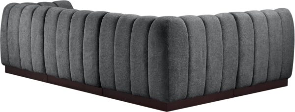 Quinn 101" Chenille Fabric Upholstered 4pc. Modular Sectional