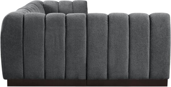 Quinn 101" Chenille Fabric Upholstered 4pc. Modular Sectional