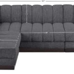 Quinn 101" Chenille Fabric Upholstered 4pc. Modular Sectional