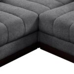 Quinn 133" Chenille Fabric Upholstered 5pc. Modular Sectional