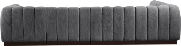 Quinn 133" Chenille Fabric Upholstered 5pc. Modular Sectional