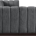 Quinn 133" Chenille Fabric Upholstered 5pc. Modular Sectional