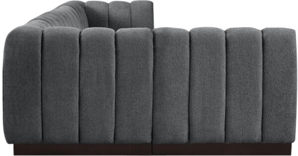 Quinn 133" Chenille Fabric Upholstered 5pc. Modular Sectional