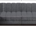 Quinn 133" Chenille Fabric Upholstered 5pc. Modular Sectional
