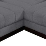 Quinn 98" Chenille Fabric Upholstered 5pc. Modular Sectional