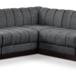 Quinn 98" Chenille Fabric Upholstered 5pc. Modular Sectional