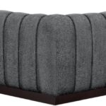 Quinn 98" Chenille Fabric Upholstered 5pc. Modular Sectional