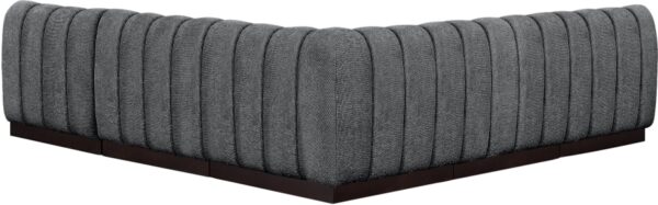 Quinn 98" Chenille Fabric Upholstered 5pc. Modular Sectional