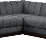 Quinn 98" Chenille Fabric Upholstered 5pc. Modular Sectional
