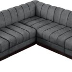 Quinn 98" Chenille Fabric Upholstered 5pc. Modular Sectional
