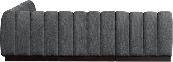 Quinn 98" Chenille Fabric Upholstered 5pc. Modular Sectional