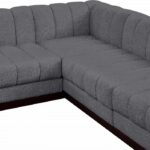 Quinn 98" Chenille Fabric Upholstered 5pc. Modular Sectional