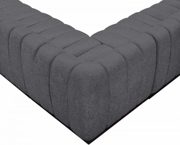 Quinn 98" Chenille Fabric Upholstered 5pc. Modular Sectional