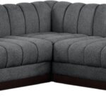 Quinn 101" Chenille Fabric Upholstered 5pc. Modular Sectional