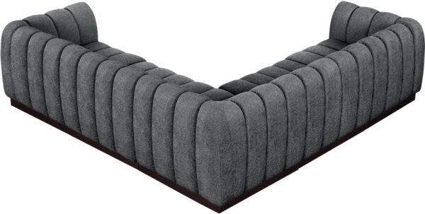 Quinn 101" Chenille Fabric Upholstered 5pc. Modular Sectional