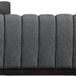 Quinn 101" Chenille Fabric Upholstered 5pc. Modular Sectional