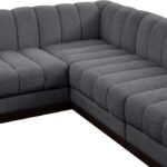 Quinn 101" Chenille Fabric Upholstered 5pc. Modular Sectional