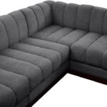 Quinn 101" Chenille Fabric Upholstered 5pc. Modular Sectional