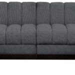 Quinn 133" Chenille Fabric Upholstered 6pc. Modular Sectional