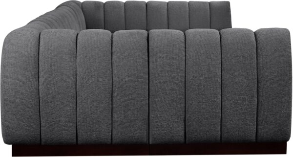 Quinn 133" Chenille Fabric Upholstered 6pc. Modular Sectional