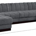 Quinn 133" Chenille Fabric Upholstered 6pc. Modular Sectional