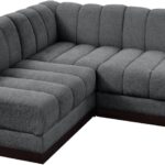 Quinn 165" Chenille Fabric Upholstered 6pc. Modular Sectional