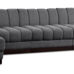 Quinn 165" Chenille Fabric Upholstered 6pc. Modular Sectional