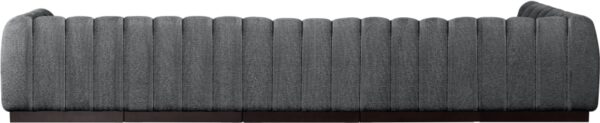 Quinn 165" Chenille Fabric Upholstered 6pc. Modular Sectional