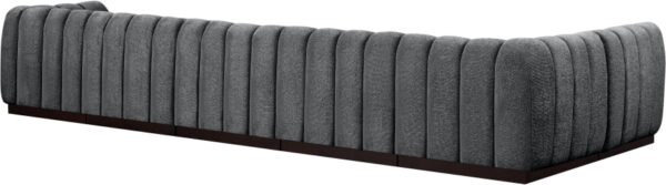 Quinn 165" Chenille Fabric Upholstered 6pc. Modular Sectional