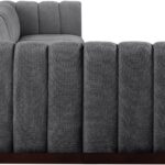 Quinn 165" Chenille Fabric Upholstered 6pc. Modular Sectional
