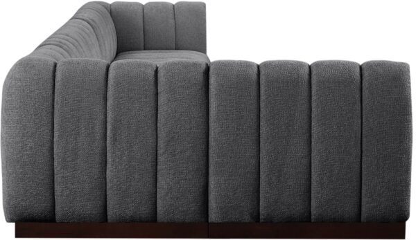 Quinn 165" Chenille Fabric Upholstered 6pc. Modular Sectional