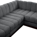 Quinn 165" Chenille Fabric Upholstered 6pc. Modular Sectional