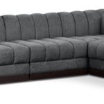 Quinn 133" Chenille Fabric Upholstered 6pc. Modular Sectional