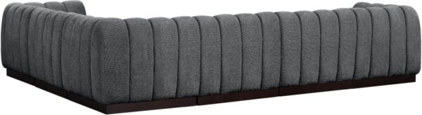 Quinn 133" Chenille Fabric Upholstered 6pc. Modular Sectional